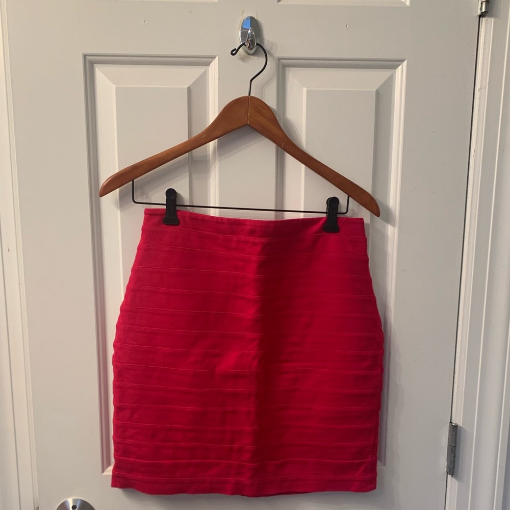 Size 6 Hot Pink Bandage Skirt